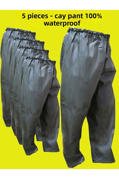 go out 5 قطع بنطلون شاي، 100% مقاوم للماء، بدون خياطة، بنطلون من القماش الناع...