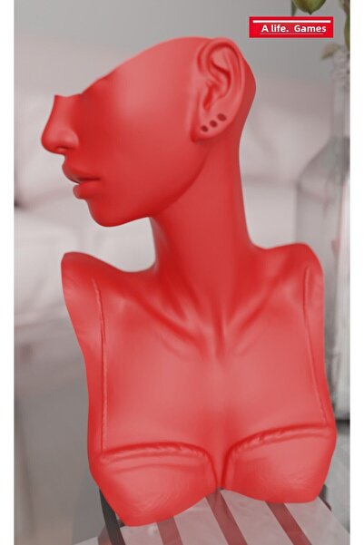 a life in games 21cm Decorative Jewelry & Ring Organizer - Mannequin Display Stand, Stylish Makeup Jewel Necklace Design Exhibition