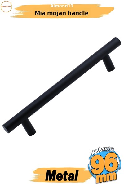 Badem10 Mia Mojan (96 mm - 9,6 cm) Μαύρο ματ μεταλλικό έπιπλο Συρτάρι κουζίνα...