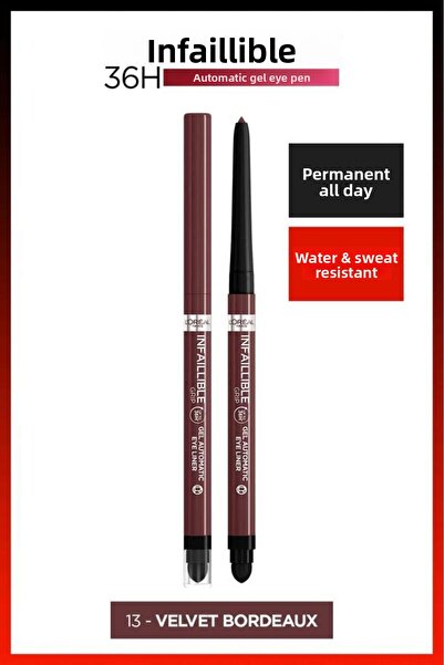 L'Oreal Paris L'Oréal Paris Automatic Jel Infaillible Göz Kalemi - 13 Catifea...