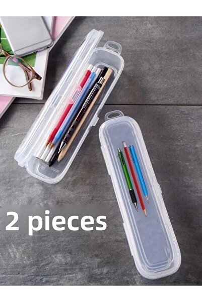 Bayev حامل أقلام متعدد الألوان مكون من قطعتين مع غطاء قابل للقفل - حاوية تخزين منظمة في الحقيبة