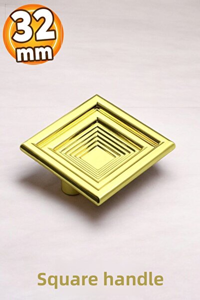 Badem10 Princess Square Furniture Capac Sertar Bucătărie 32mm Aur