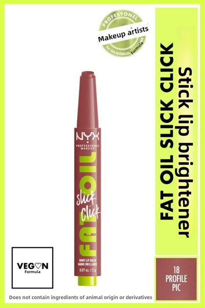 NYX Professional Makeup Fat Oil Slick Click Shining Lip Balm - 18 Profile Pic