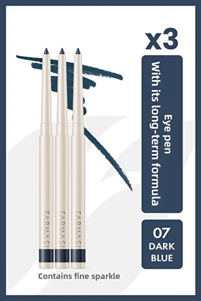 Farmasi 3-Piece Elevator Eye Pencil 07 Dark Blue