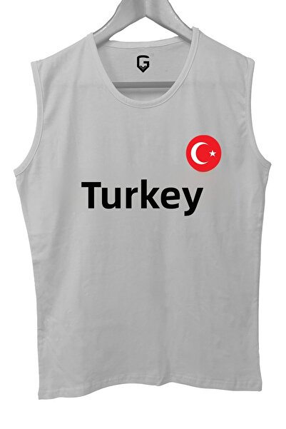 TOP GLORY Turkey Printed Sleeveless Athlete T-Shirt Tank Top Athlete Fitness Athlete