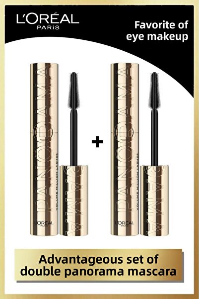 L'Oreal Paris Panorama Mascara Set of 2 - Black & Dark Brown