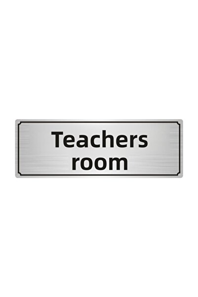 Özarslan Dizayn Teachers Room Direction Board 7 cm X 20 cm Silver