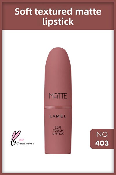Lamel Cosmetics أحمر شفاه Lamel Matte Soft Touch أحمر شفاه غير لامع يدوم طويل...