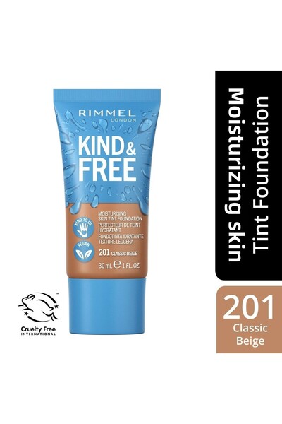RIMMEL LONDON كريم أساس فوندوتن كايند فري كلاسيك بيج رقم 201