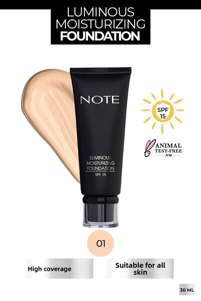 NOTE Luminous Moisturizing Spf 15 Foundation with Moisturizing Effect and Bri...