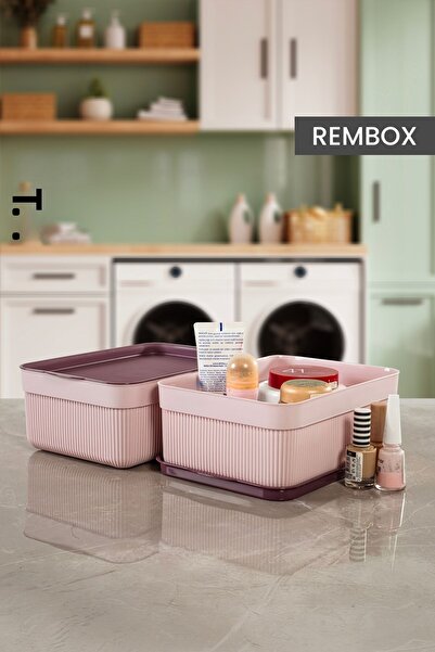 Rembox Cutie organizatoare de dulap multifuncțională de 3 litri cu 2 linii cu...