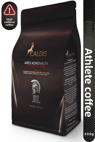Caldis ®   آريس أدرينالين ™   250 جرام من قهوة الرياضيين عالية الكافيين قبل ا...