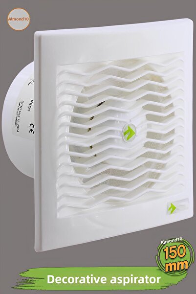 Badem10 Electric Fan Dirty Air Bad Odor Exhaust Extractor Fan 150 mm Wc Kitchen Office Bathroom Ventilation