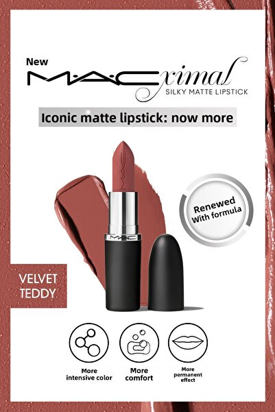 M.A.C M·A·CXIMAL Silky Matte Lipstick Intensive Color-Providing Lipstick with...