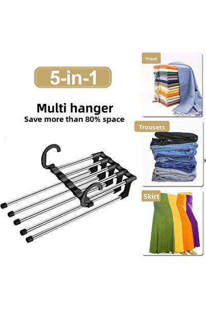 CNGZSHOP Εργονομικό μεταλλικό στρώμα σάλι γραβάτα παντελόνι κρεμάστρα ντουλάπ...