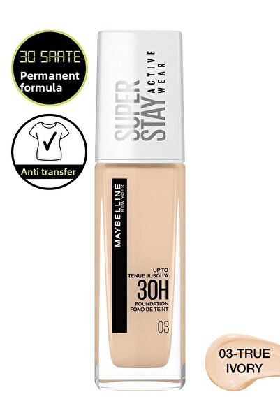 Maybelline New York Super Stay Active Wear 30H Foundation 03 True Ivory
