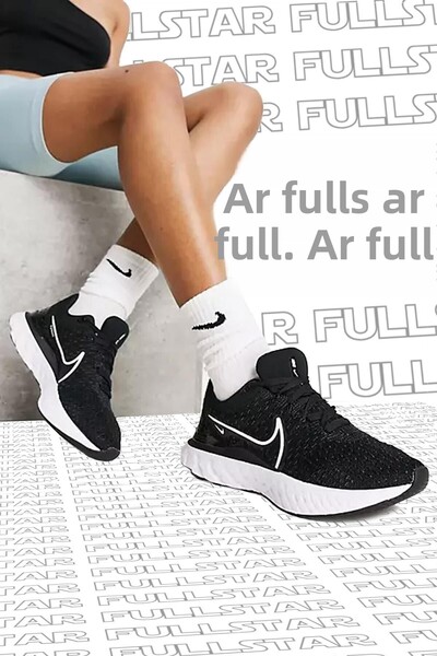 Nike React Infinity Run Flyknit 3 Running Shoes Black Walking Shoes