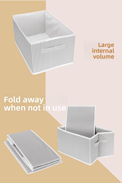 Helen's Home 2 Pieces Closet Organizer, Shelf Organizer, Foldable Clothing Storage Box-40 Cmx25 Cmx20Cm