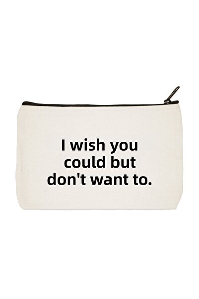 designedfy حقيبة مكياج من القماش المطبوع من I Wish I Can Friends، وحامل أقلام...