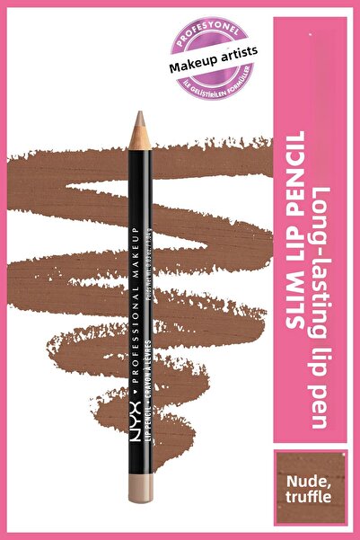 NYX Professional Makeup Nude Tonlu Dudak Kalemi - Slim Lip Pencil Nude Truffle