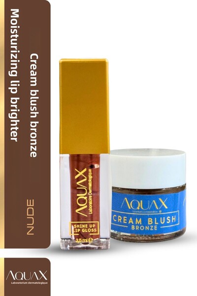 AquaX Set of 2 Nude Gloss and Bronze Blush
