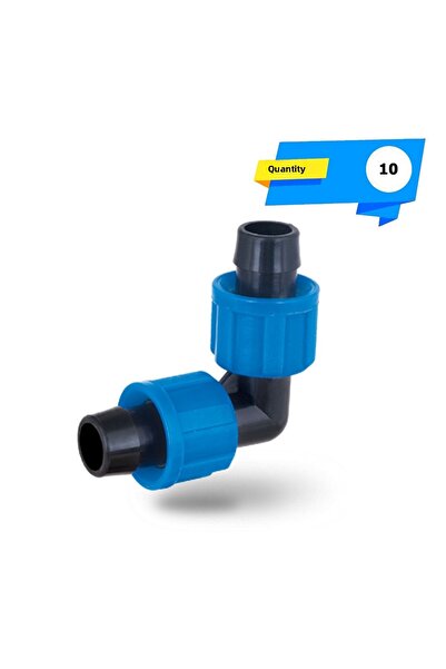 POELSAN Drip Irrigation Reverse Lock Elbow 16x16" - 10 Pieces