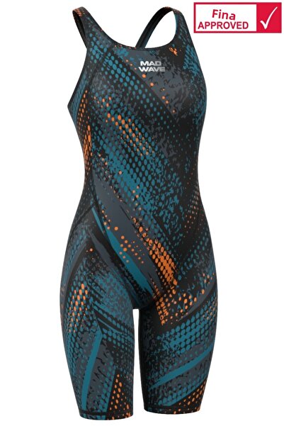 Mad Wave Γυναικείο αγωνιστικό μαγιό Revolution S6, Γκρι - Έγχρωμο - M/uk28/70