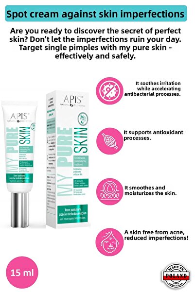 Apis Natural Cosmetics Spot Cream, Against Skin Imperfections - My Pure Skin ...