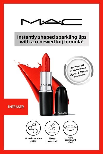 M.A.C أحمر الشفاه Lustreglass Sheer-shine-tnteaser-773602609956