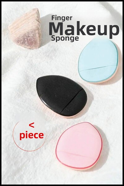 Nera Classy 4Pcs Mini Puff Concealer Finger Makeup Sponge