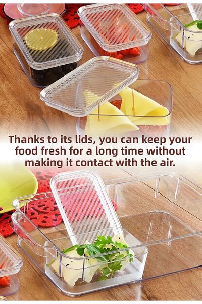 Şener collection 5 Piece Picnic Breakfast Set - Storage Box with Leak Proof Lid