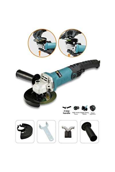 Sturdy Power Tools ماكينة قطع وطحن النخيل بتقنية لف النحاس 410 وات 125 مم - قابلة لضبط السرعة، 6 كيلومتر