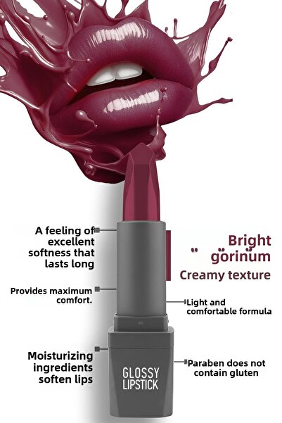 Alix Avien أليكس أفين أحمر الشفاه اللامع 318 بيري