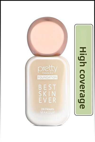 Pretty Beauty كريم أساس ذو تأثير عالي التغطية من بيست سكين أEVER رقم 1