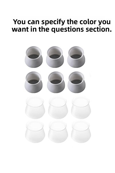 Factorial Table Chair Leg Protector 6-Piece Silicone Household Goods Protection Apparatus Hardwood Ceramic Anti-Scratch Table Leg