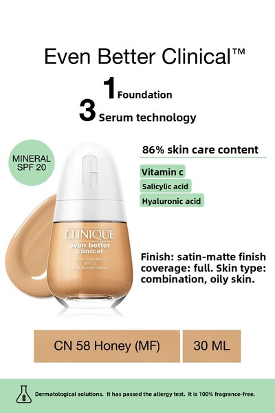 Clinique Even Better Clinical™ Serum Fondöten Spf 20 - Renk: Cn 58 Honey (MF)...