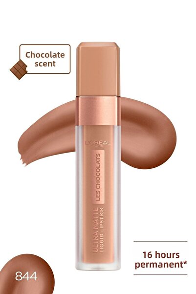 L'Oreal Paris أحمر شفاه سائل فائق اللمعان ليه شوكولاتة 844 سويت توث