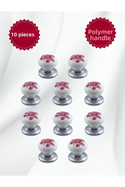 MKLAKS مقبض بلاستيكي بوليمر مع غطاء خزانة درج المطبخ والأثاث من الكروم، عبوة ...