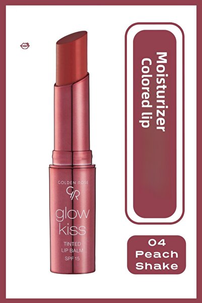 Golden Rose مرطب الشفاه Gr Glow Kiss Tinted Lip Balm Peach Shake رقم: 04