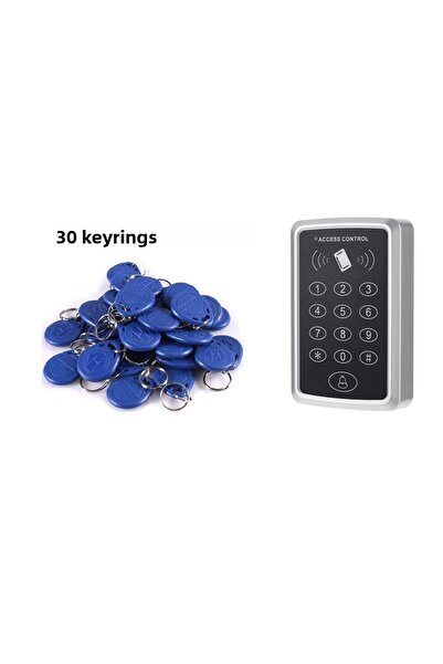 Electrimax قفل باب بكلمة مرور Rfid - نظام تمرير البطاقة - 30 سلسلة مفاتيح