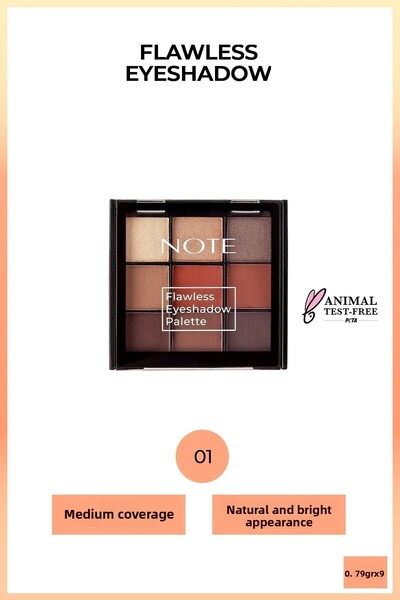 NOTE 01 لوحة ظلال عيون بودرة غير لامعة ولامعة خالية من العيوب بألوان نابضة با...