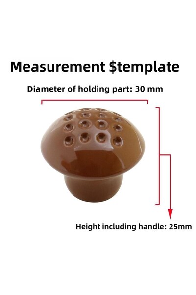 Badem10 Κουμπί μανιταριού με κουκκίδες Έπιπλα Συρτάρι κουζίνας Ντουλάπα Ντουλάπα Κάλυμμα Λαβή Λαβή Καφέ 10 τμχ