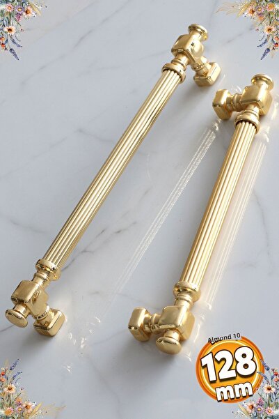 Badem10 Talas Gold Line Metal 128 Mm 12,8 Cm Mobilier Bucătărie Sertar Dulap Dulap Mâner Mâner