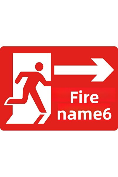 ChicArt Design Studio منفذ النار # 1 ملصق تحذيري لاصق من رقائق الأشعة فوق الب...