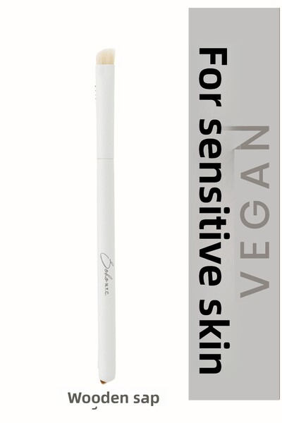 Soho N.Y.C. Vegan Angled Detail Makeup Brush-v711- Wooden Handle 14.5cm