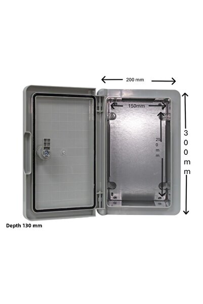 Akiş 200 X 300 X 130 Opaque Covered Abs Electric Distribution Board Ip65