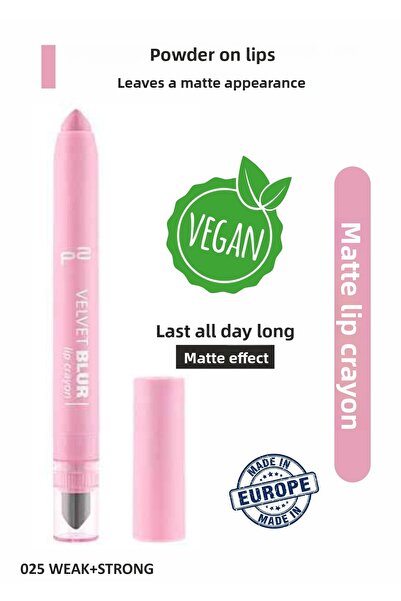 p2p تلوين الشفاه المخملي - ناعم + أحمر صلب 040