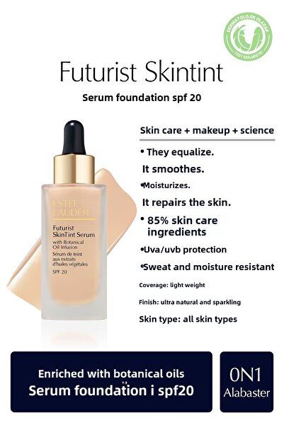 Estee Lauder Futurist SkinTint Serum Foundation 30ml - SPF20 Shade: 0N1 Alaba...