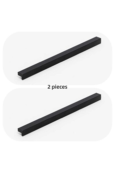 ARON (2 قطعة) مقبض لاما 320 لتر (أسود مطفي) مقبض خزانة درج الأثاث 320 مم