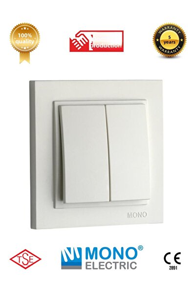 YTE Despina Mono Frame and White Dual Switch - Commutator